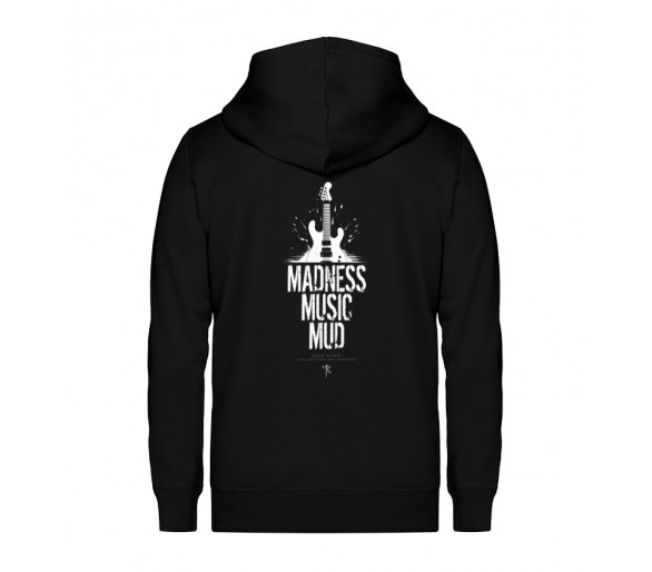 Madness, music, mud (auf dunkel) - Unisex Organic Zipper ST/ST