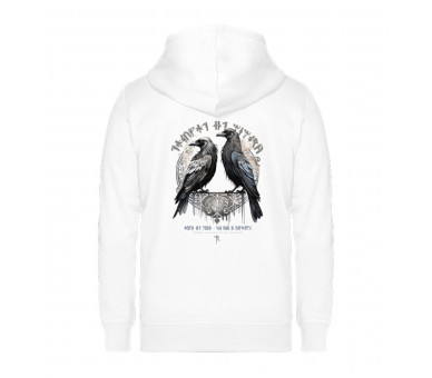 Hugin & Munin (EN) - Unisex Organic Zipper ST/ST