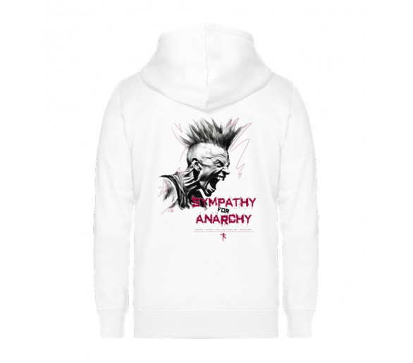 Punk - Sympathy for anarchy - Unisex Organic Zipper ST/ST