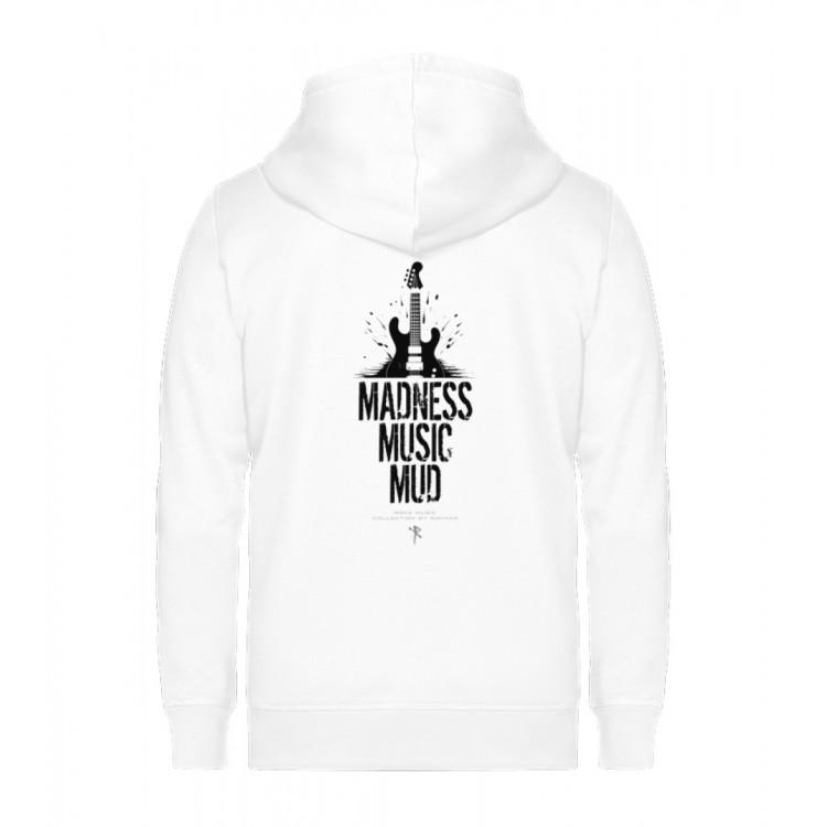 Madness, music, mud (auf hell) - Unisex Organic Zipper ST/ST