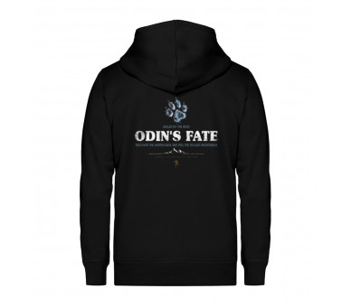 Odin´s fate - sealed by the wolf (auf dunkel) - Unisex Organic Zipper ST/ST