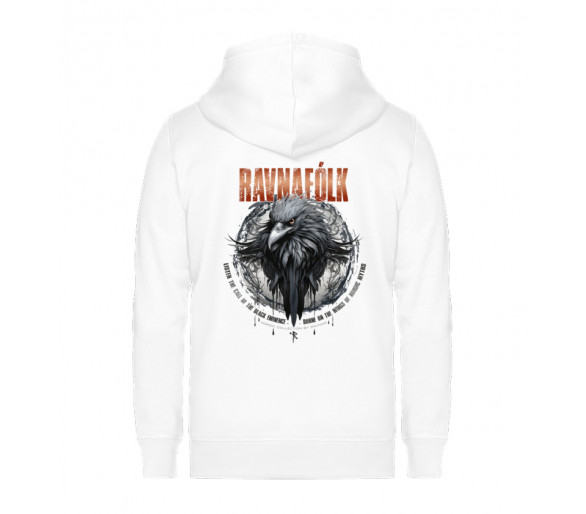 Ravnafólk (auf hell) - Unisex Organic Zipper ST/ST