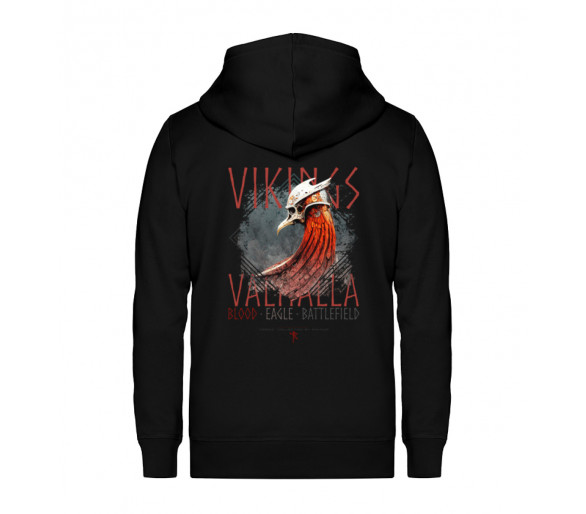 Vikings - Blood, Eagle, Battlefield (EN) - Unisex Organic Zipper ST/ST