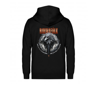 Ravnafólk (auf dunkel) - Unisex Organic Zipper ST/ST