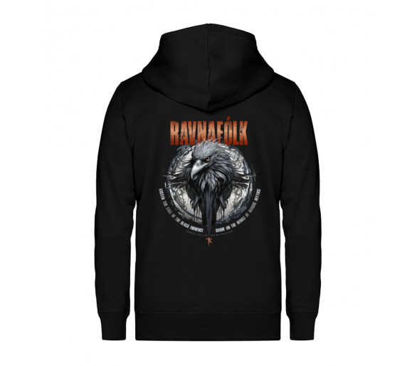 Ravnafólk (auf dunkel) - Unisex Organic Zipper ST/ST