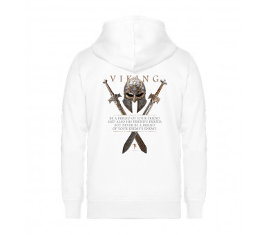 Viking - Be your friends friend (EN) - Unisex Organic Zipper ST/ST