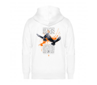 Odins Ravens - Hugin & Munin (EN) - Unisex Organic Zipper ST/ST