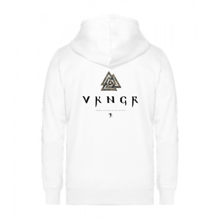 VKNGR - Valknut (auf hell) - Unisex Organic Zipper ST/ST