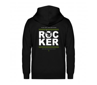 Rocker - fuck off conventions (auf dunkel) - Unisex Organic Zipper ST/ST