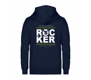 Rocker - fuck off conventions (auf dunkel) - Unisex Organic Zipper ST/ST