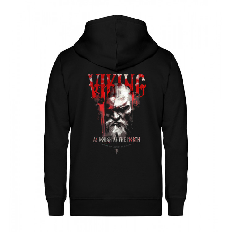 Viking - as rough as the north - Unisex Organic Zipper ST/ST