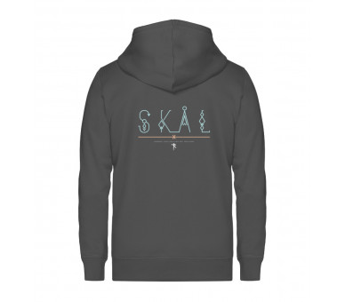 Skal - lasst uns trinken (auf dunkel) - Unisex Organic Zipper ST/ST