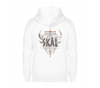 Skal - for Odin and Thor (EN - auf hell) - Unisex Organic Zipper ST/ST