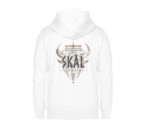 Skal - for Odin and Thor (EN - auf hell) - Unisex Organic Zipper ST/ST