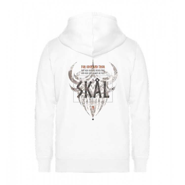 Skal - for Odin and Thor (EN - auf hell) - Unisex Organic Zipper ST/ST