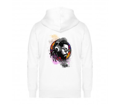 Reggae Man - colorful vibes - Unisex Organic Zipper ST/ST