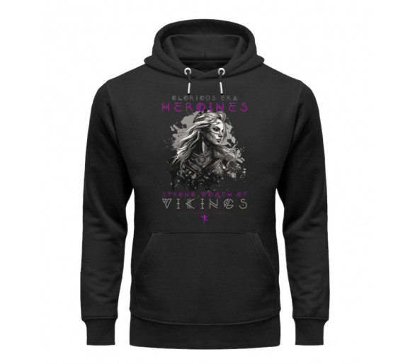 Strong woman of vikings (EN) - Unisex Organic Hoodie