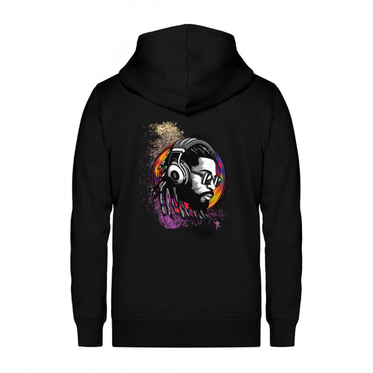 Reggae Man - colorful vibes - Unisex Organic Zipper ST/ST