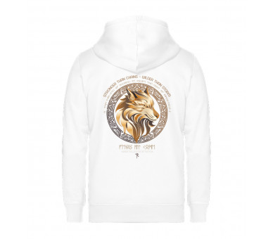 Fenris - stronger than chains, wilder than storm (EN) - Unisex Organic Zipper ST/ST