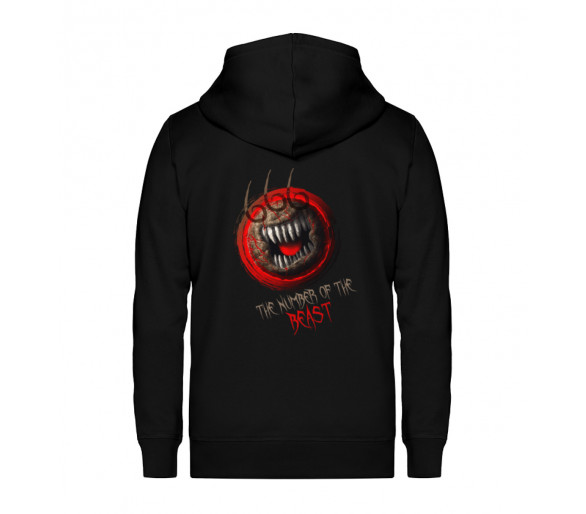 666 - The number of the beast (EN) - Unisex Organic Zipper ST/ST