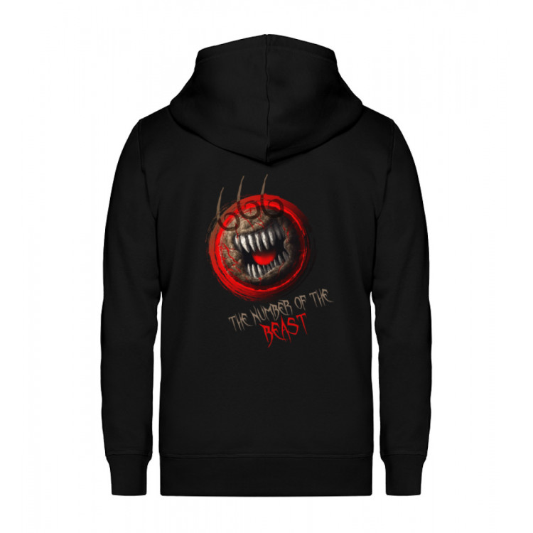 666 - The number of the beast (EN) - Unisex Organic Zipper ST/ST