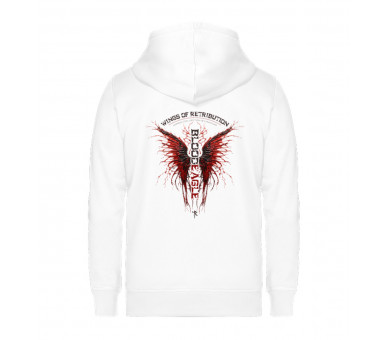 Wings of Retribution - BloodEagle (auf hell) - Unisex Organic Zipper ST/ST