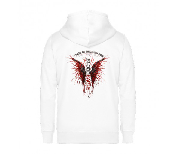 Wings of Retribution - BloodEagle (auf hell) - Unisex Organic Zipper ST/ST