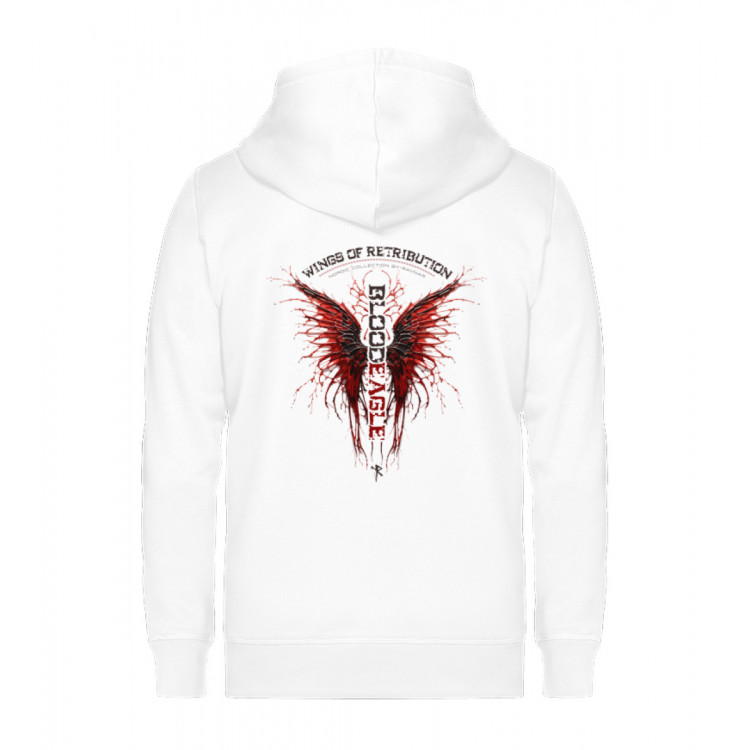 Wings of Retribution - BloodEagle (auf hell) - Unisex Organic Zipper ST/ST