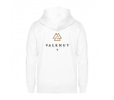 Valknut (auf hell) - Unisex Organic Zipper ST/ST