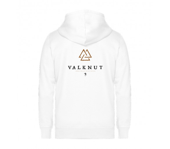 Valknut (auf hell) - Unisex Organic Zipper ST/ST