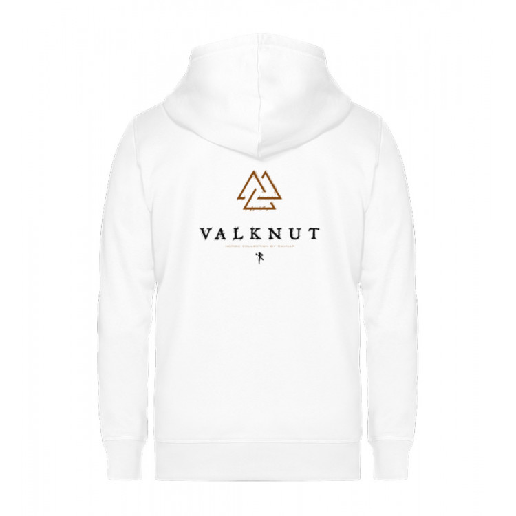 Valknut (auf hell) - Unisex Organic Zipper ST/ST