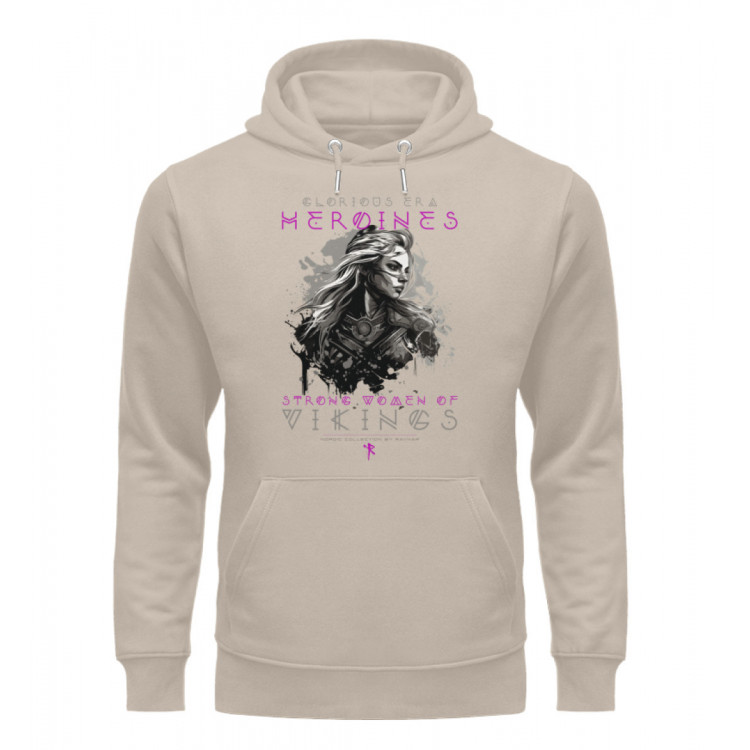 Strong woman of vikings (EN) - Unisex Organic Hoodie