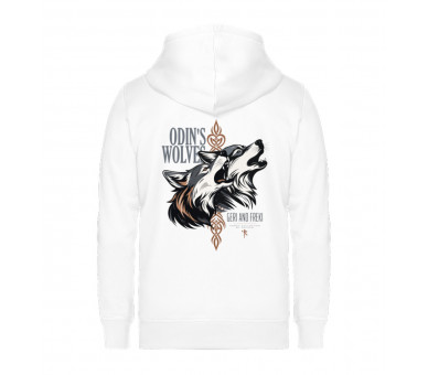 Odin´s Wolves - Geri and Freki (EN) - Unisex Organic Zipper ST/ST