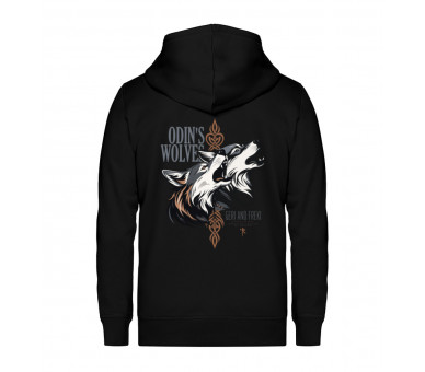 Odin´s Wolves - Geri and Freki (EN) - Unisex Organic Zipper ST/ST