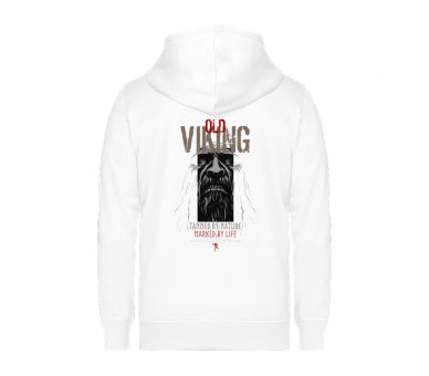 Old Viking (EN - auf hell) - Unisex Organic Zipper ST/ST