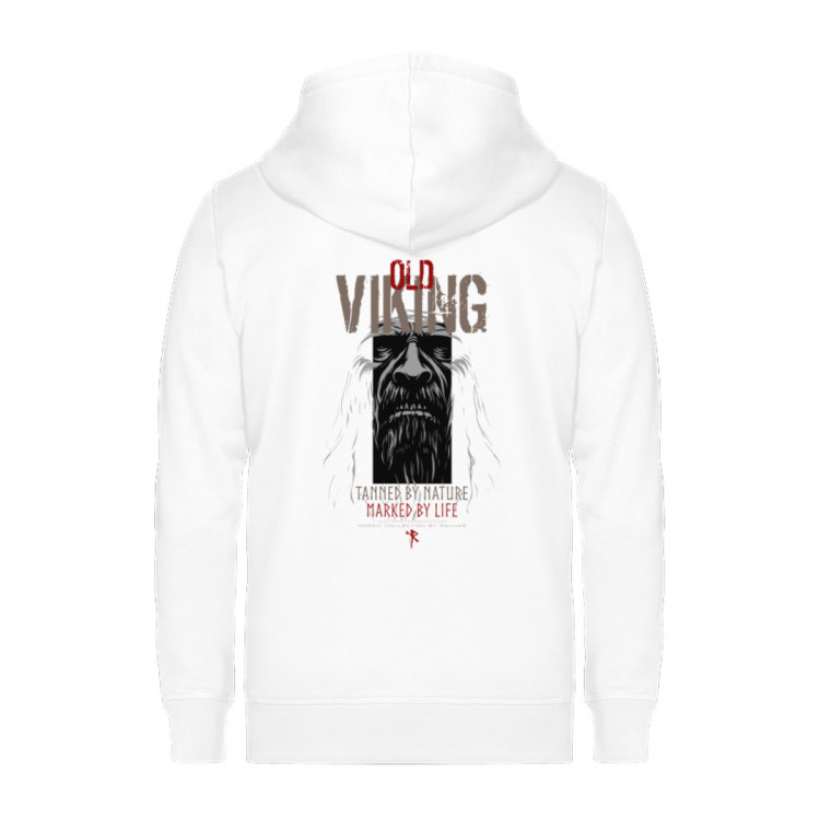 Old Viking (EN - auf hell) - Unisex Organic Zipper ST/ST