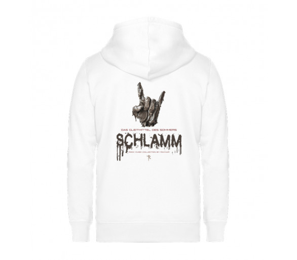 Schlamm - Das Gleitmittel des Sommers (auf hell) - Unisex Organic Zipper ST/ST