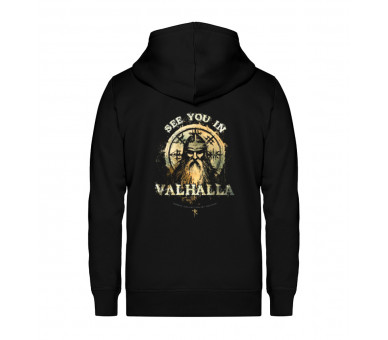 See you in Valhalla - Shield - Unisex Organic Zipper ST/ST