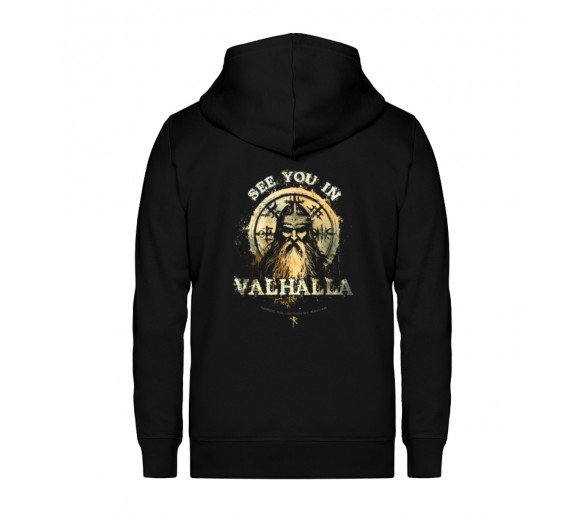 See you in Valhalla - Shield - Unisex Organic Zipper ST/ST