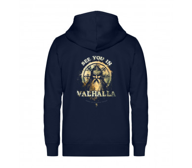 See you in Valhalla - Shield - Unisex Organic Zipper ST/ST