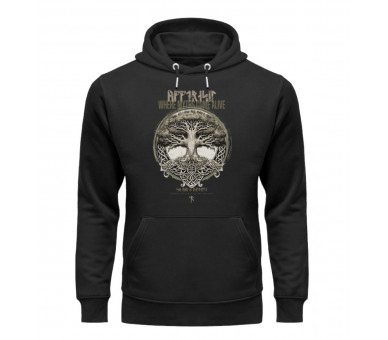 Yggdrasil - der Weltenbaum (EN) - Unisex Organic Hoodie