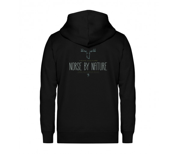 Viking culture - Norse by nature (auf dunkel) - Unisex Organic Zipper ST/ST