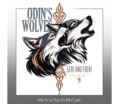 Odin´s Wolves - Geri and Freki (EN) - Unisex Organic Zipper ST/ST