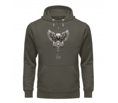 Mjölnir - vom Raben bewacht - Unisex Organic Hoodie