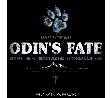 Odin´s fate - sealed by the wolf (auf dunkel) - Unisex Organic Zipper ST/ST