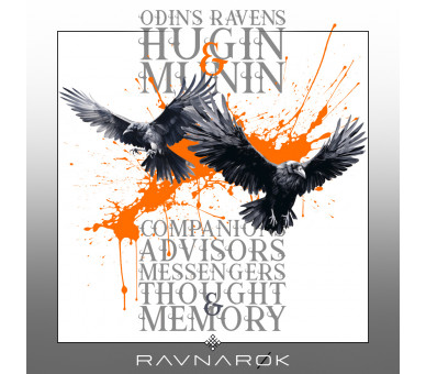 Odins Ravens - Hugin & Munin (EN) - Unisex Organic Zipper ST/ST