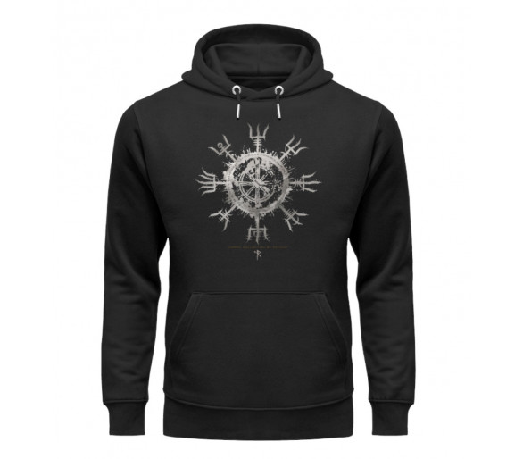 Vegvisir (auf dunkel) - Unisex Organic Hoodie