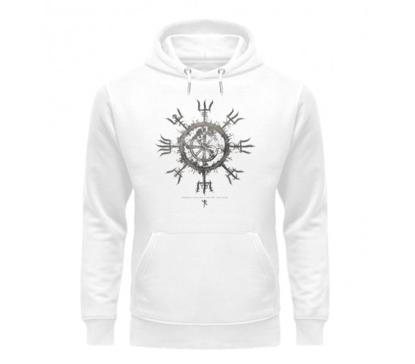 Vegvisir (auf hell) - Unisex Organic Hoodie