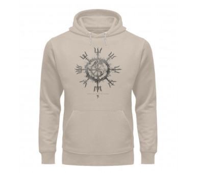 Vegvisir (auf hell) - Unisex Organic Hoodie