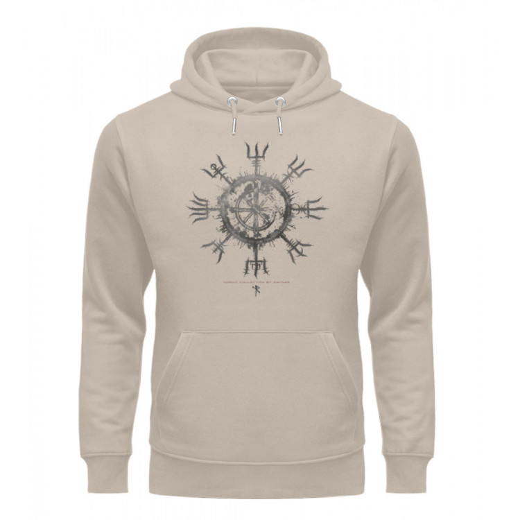 Vegvisir (auf hell) - Unisex Organic Hoodie